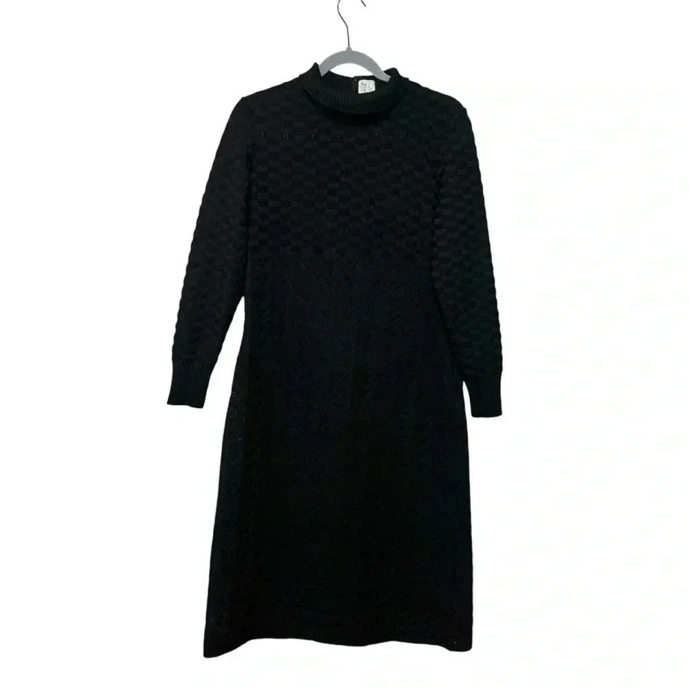 Kimberly black knitted dress